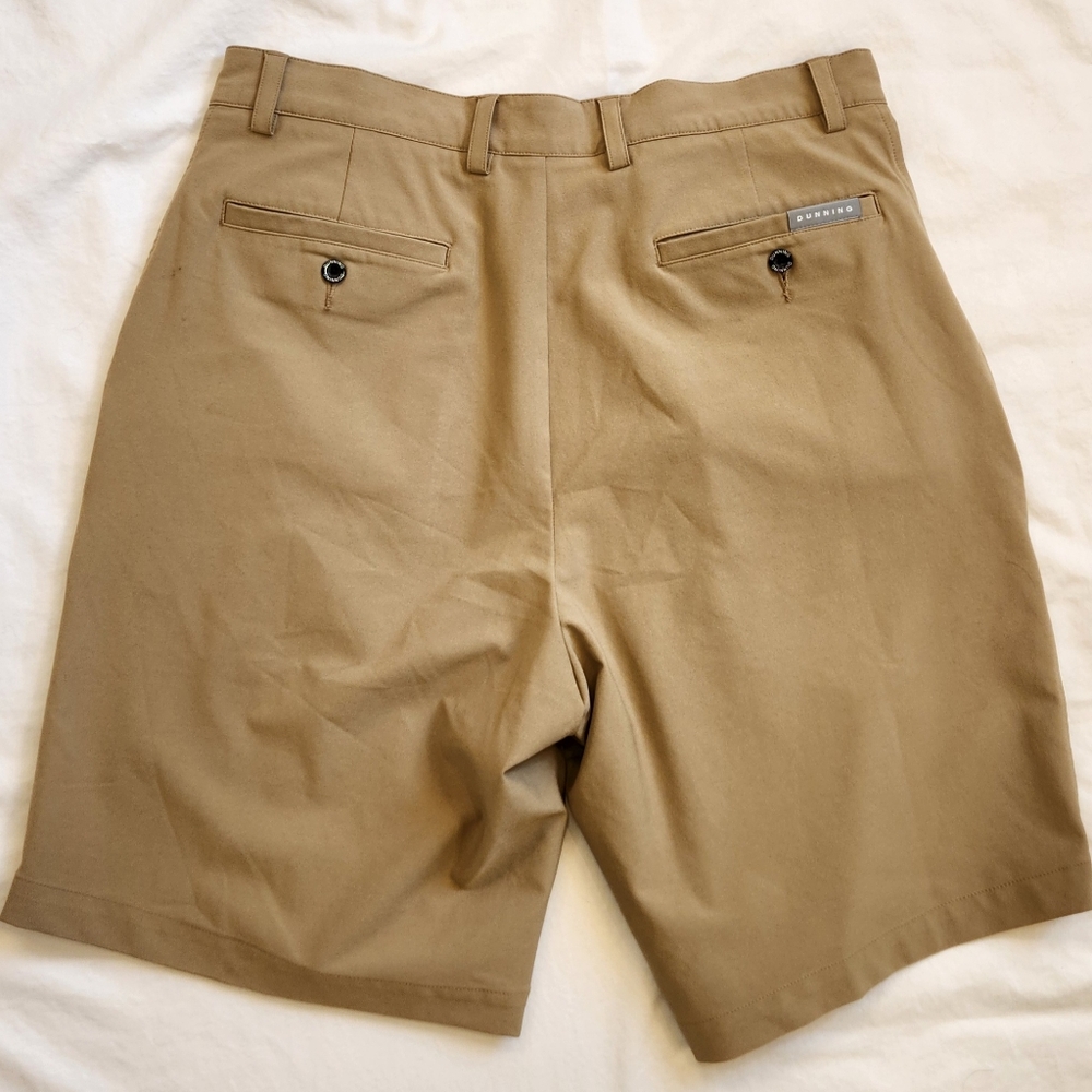 Dunning men's‎ flat front khaki shorts size 34 - Picture 2 of 5